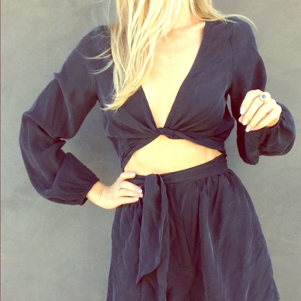 Zimmerman Sueded Silk Romper